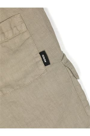 Straight-leg linen cargo shorts ASPESI KIDS | S23008PBL6000511